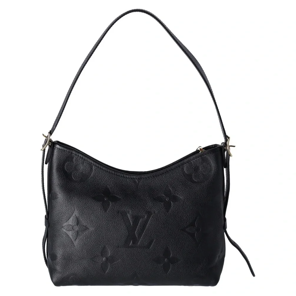 Louis Vuitton Carryall Zip NM PM Hobo M46288 Noir Monogram Empreinte + Pouch